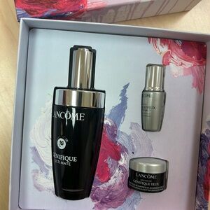 Lancome Skincare Serum & Face Oil Set - Black and Silver